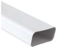 Tubo rectangular PVC ventilación